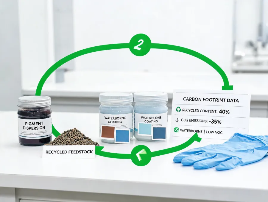Circular economy coating materials loop